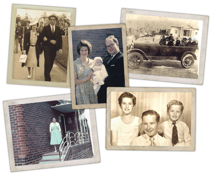 Bunch of Polaroid Family photos