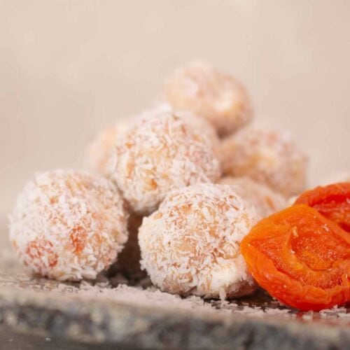 apricot and coconut balls