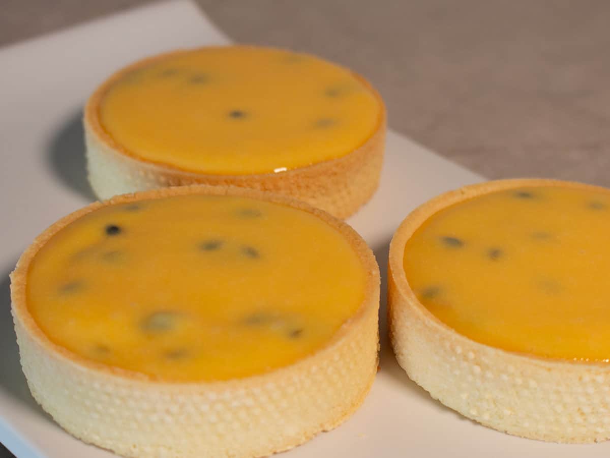 passionfruit curd tarts
